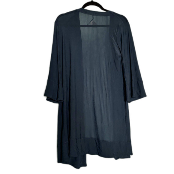 Chaser NWOT Navy Mesh Open Front Cardigan Cover Up Medium - Picture 3 of 5